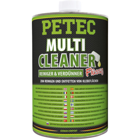 Petec Multireiniger 1 Liter, Reinigen und Entfetten von Klebeflächen, flüssig