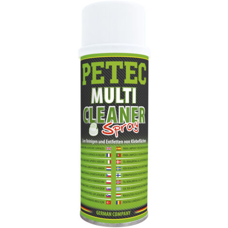 Petec Multireiniger 200 ml, Reinigen und Entfetten von Klebeflächen, Spray