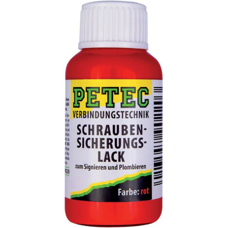 PETEC Schraubensicherungslack 20ml rot