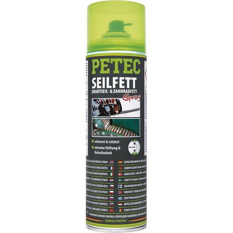 Petec Seilfett 500 ml Spray für Drathseile und Zahnräder