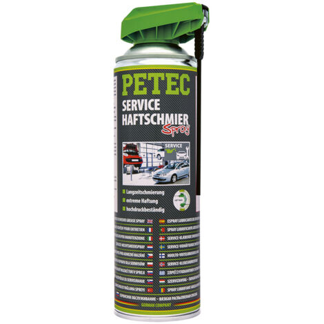 Petec Service-Haftschmierspray 500 ml für Langzeitschmierungen