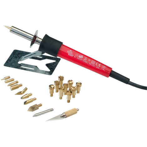 PETER BAUSCH Brandmal-Set mit 20 Aufsätzen Pebaro