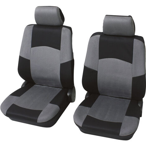Petex 24271518 Classic Sitzbezug 6teilig Polyester Schwarz, Grau Fahrersitz, Beifahrersitz