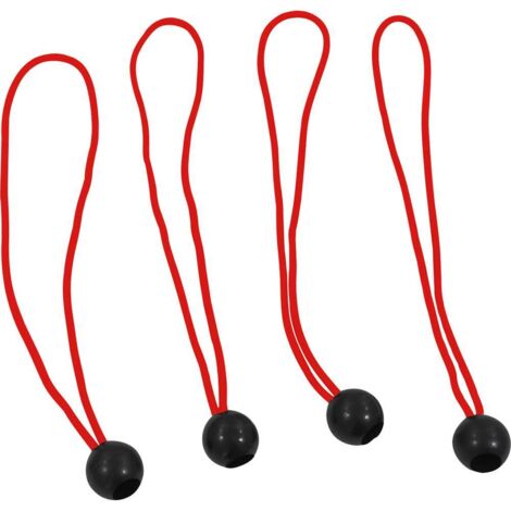 Petex Tendeurs in gomma rossi 25 cm 4 pezzi