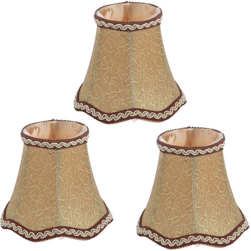 Petit abat-jour, abat-jour de lustre facile à installer en tissu pour ampoule E14 et lustre à bougie pour les hôtels, les salles, les chambres, les