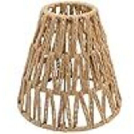 Petit abat-jour bohème en rotin E27 pour lampe de table, suspension, applique, lampadaire, plafonnier, miroir, lampe panier, abat-jour en papier, panier suspendu en papier, abat-jour de rechange