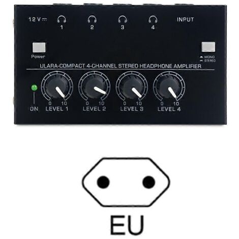 Petit amplificateur de casque, amplificateur stéréo à faible bruit, qualité sonore optimale, prise UE.