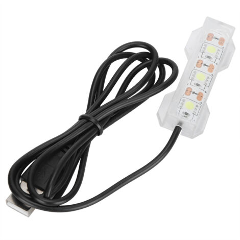 Petit aquarium eau plante lumière bureau aquarium mini décoration lampe à LED douce