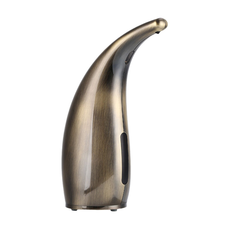 Distributeur de savon automatique 300 ml, infrarouge, mains libres, sans contact, pour salle de bain, cuisine, évier, comptoir, douche