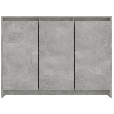 Petit buffet 3 portes 102cm – Modèle Kaola-Gris béton