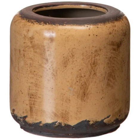 Petit cache pot en céramique vieillie