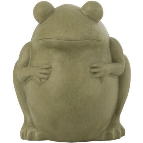 Petit cache-pot grenouille en argile verte