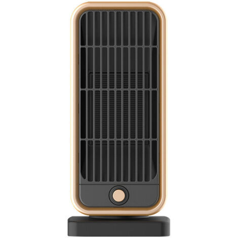Petit Chauffage d'appoint, 500W Radiateur Soufflant Céramique, PTC Mini Chauffage Rapide Electrique pour Chambre, Bureau, Salon Portable, Protection Multiple, Thermostat et économie