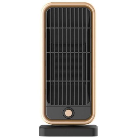 Petit Chauffage d'appoint, 500W Radiateur Soufflant Céramique, PTC Mini Chauffage Rapide Electrique pour Chambre, Bureau, Salon Portable, Protection Multiple, Thermostat et économie