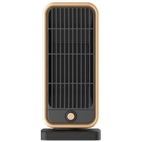 Petit Chauffage d'appoint, 500W Radiateur Soufflant Céramique, PTC Mini Chauffage Rapide Electrique pour Chambre, Bureau, Salon Portable, Protection Multiple, Thermostat et économie