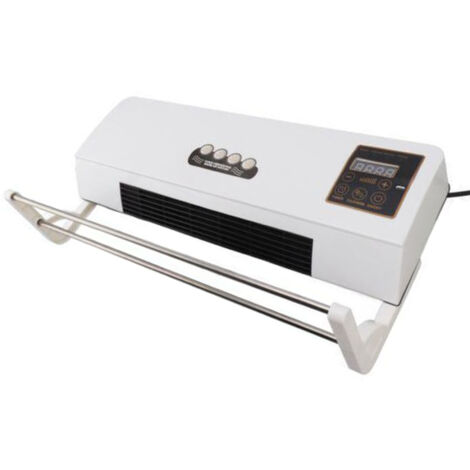 Petit climatiseur Chauffage Ventilateur mural avec télécommande Prise UE 220 V
