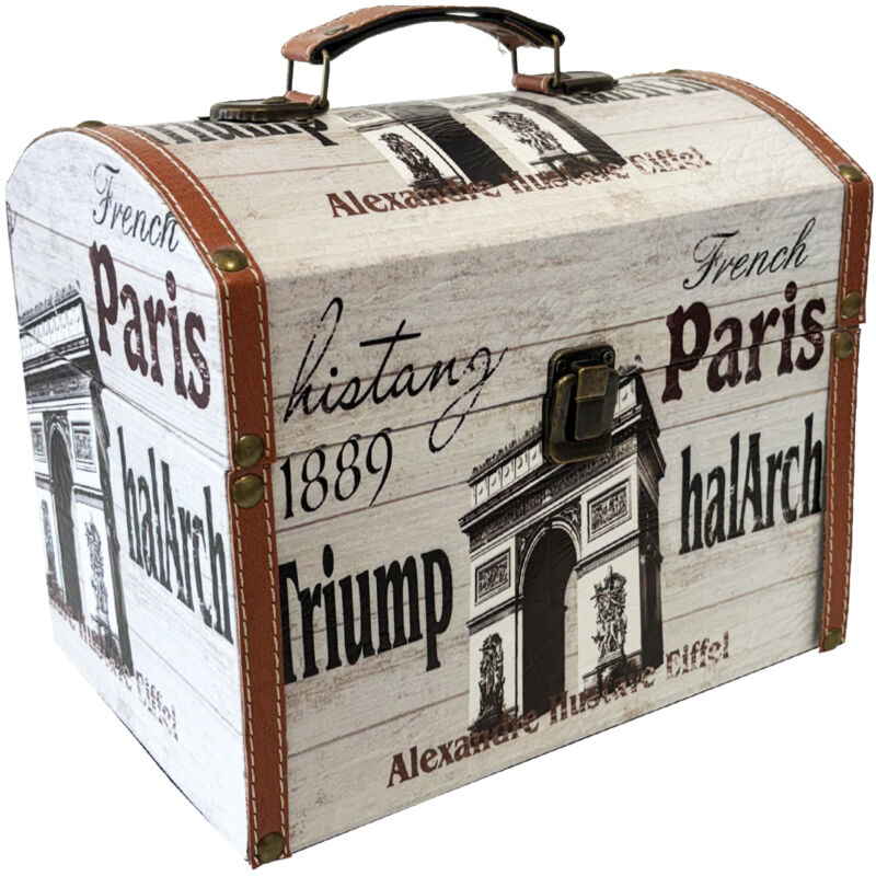 Petit coffre rétro sur le thème de Paris