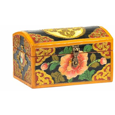 Petit Coffret tibétain double dorje