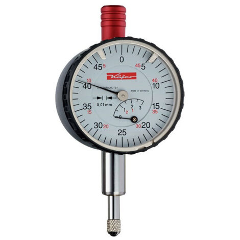 Petit comparateur KM4/5T 5 mm lecture 001 mm sans protection antichoc KÄFER