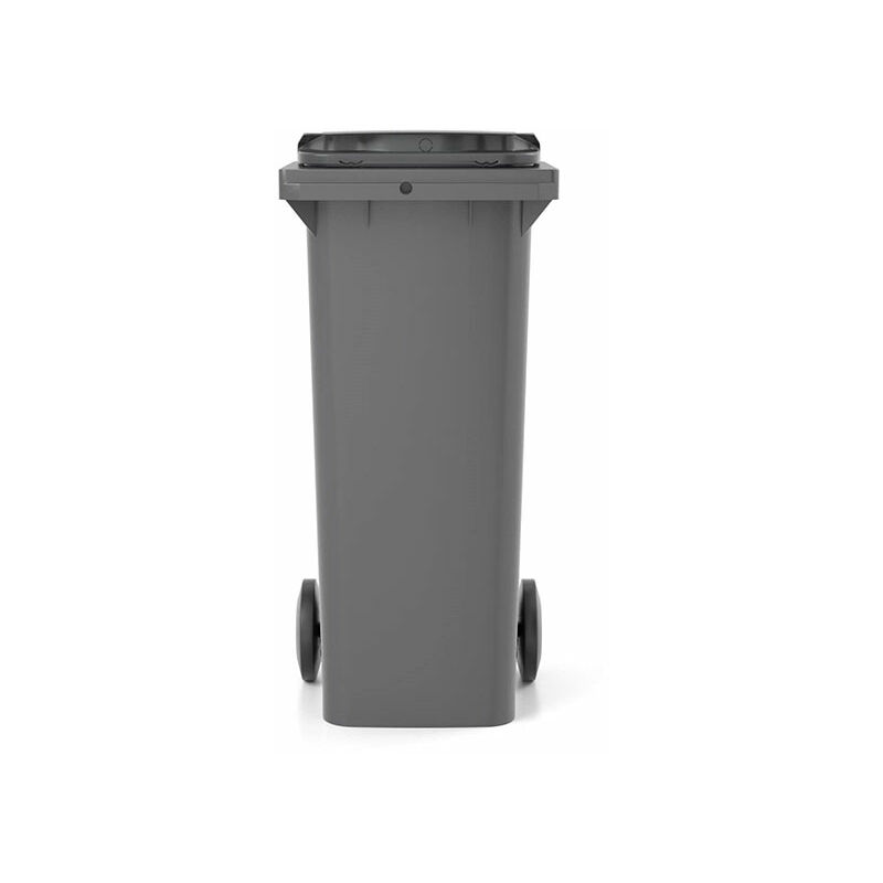 Matisère - Conteneur poubelle 240 litres à préhension frontale - couvercle rouge - 580 x 725 x 1075 mm - 210005GAGA/RO