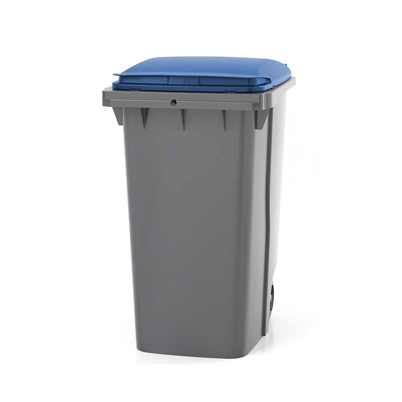 Rayonnage Direct - Conteneur poubelle 360 litres à préhension frontale - couvercle Rouge - 620 x 850 x 1095 mm - 210006GAGA/RO