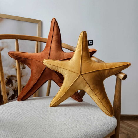 Petit coussin étoile de mer VELOURS VE2222  mer