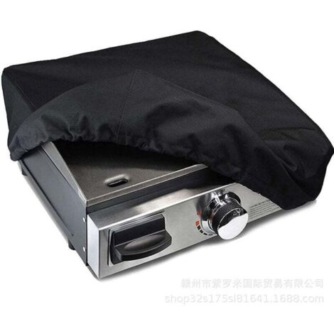 Petit couvercle de gril de barbecue couvercle de poêle à gril couvercle anti-poussière de barbecue housse étanche housse de protection de barbecue extérieur noir 17 pouces (444415)