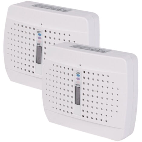 Petit Déshumidificateur rechargeable, portable, absorbeur d'humidité à haute efficacité pour placard, 2 pièces, blanc