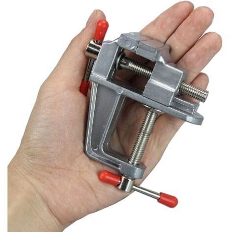 Petit étau de table Ulisem 30 mm en alliage d'aluminium pour la fabrication de bijoux de loisirs créatifs - Étau de table pour bricolage, étau miniature, petit étau de bijoutier, loisirs créatifs, éta