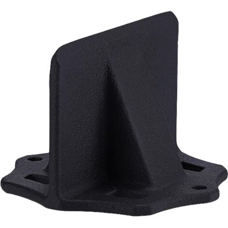 Petit fendeur de bûches manuel noir : coin de fendage de bûches, coin de fendage de bûches portable en acier au carbone