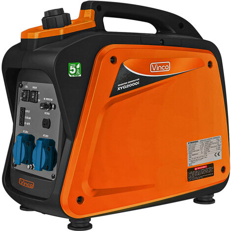 Petit groupe électrogène silencieux inverter VINCO 60156 2,0 Kw