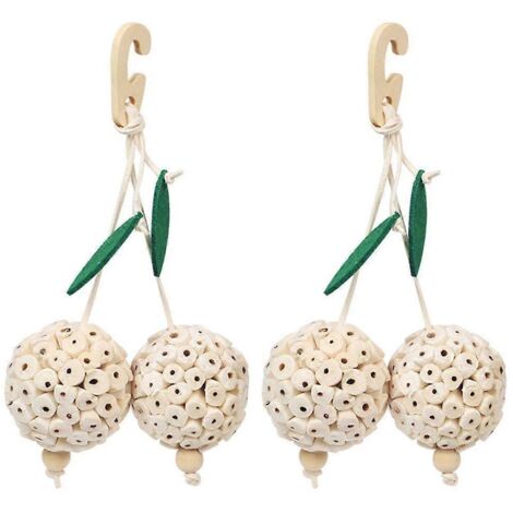 Petit jouet à mâcher pour oiseaux et rongeurs - Bloc de bois pour le grignotage et l'usure des dents - Accessoire de soin dentaire pour animaux de compagnie.