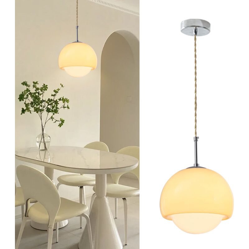 Arturesthome - Petit lustre médiéval en verre de qualité supérieure Art déco