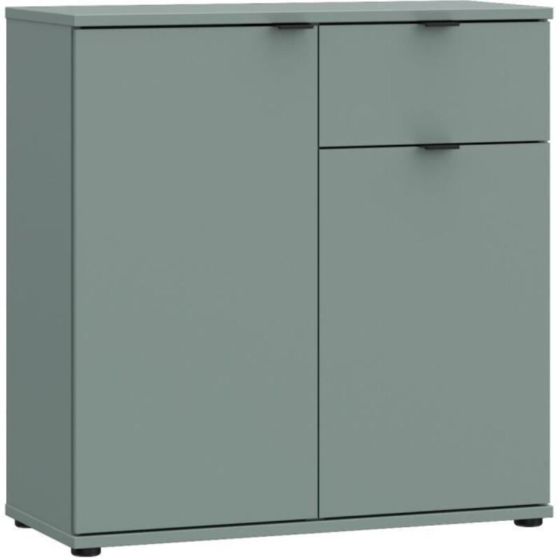 Buffet GANYMEDE FORTE sauge 2 portes battantes 1 tiroir 80,1 cm