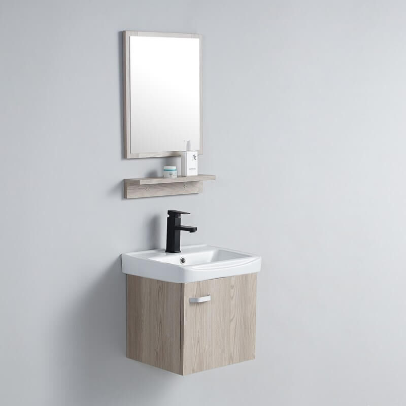 Rue Du Bain - Petit Meuble de Salle de Bain - mdf - Chêne Gris - 44x36 cm - Daily