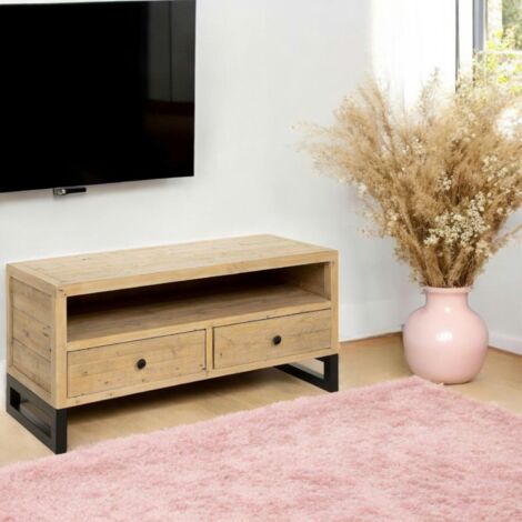 Petit meuble tv en bois recyclé AUCKLAND