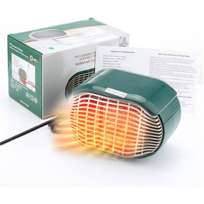 Petit mini radiateur de table ventilateur à air chaud