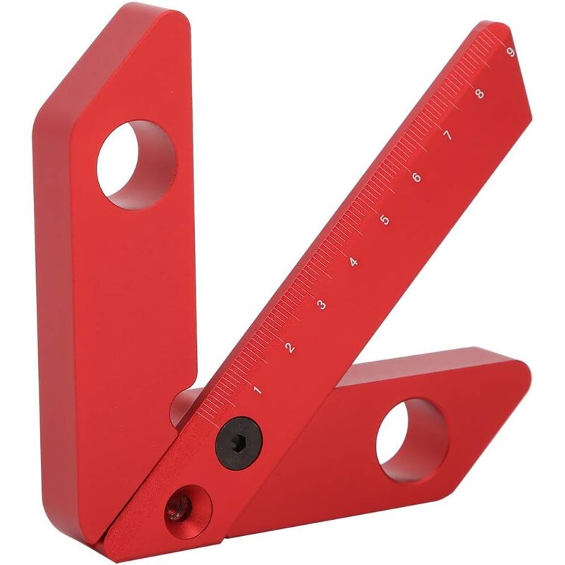 Qersta - Petit Outil de Traçage à Angle Droit 45/90 Degrés - Indicateur de Ligne - Centres de Marquage de Tracé Central