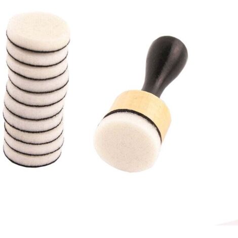 Petit outil rond pour mélanger l'encre et le rembourrage en mousse pour le scrapbooking et les loisirs créatifs.