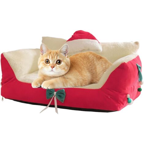 Petit Panier pour Chat,Nid d'hiver Lavable Et Antidérapant