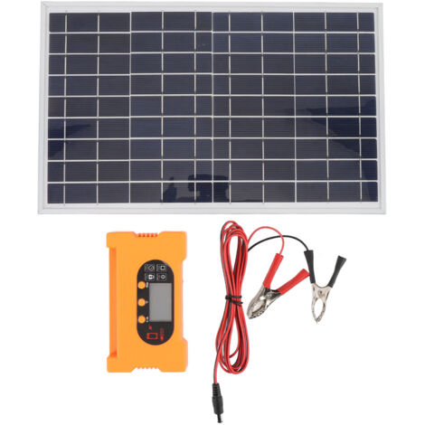 Petit panneau solaire Portable 10W avec contrôleur, Kit de chargeur à charge rapide haute efficacité pour Camping en plein air et voyage