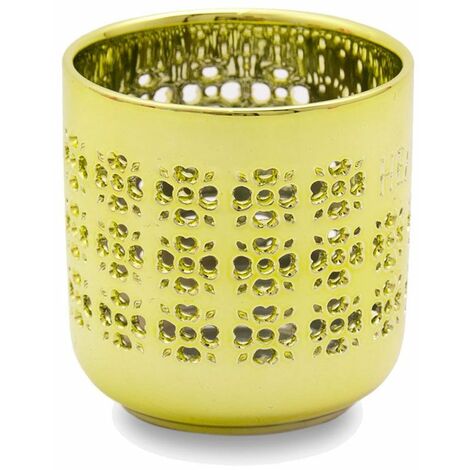 Petit photophore pour Bougies votives Jaune