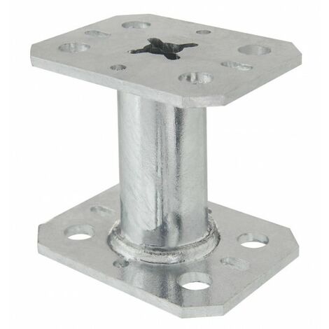 Petit pied de poteau fixe PPMINI 90x70mm - ep 4mm
