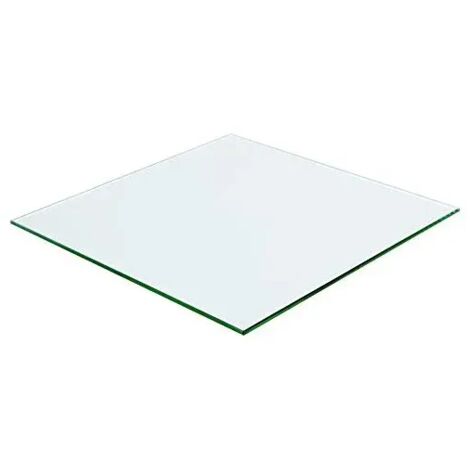 Petit plateau carré 40 x 40 cm en verre trempé transparent