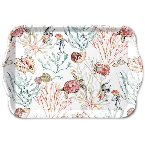 Petit plateau rectangulaire animaux marins