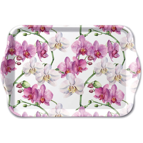 Petit plateau rectangulaire Élégantes Orchidées