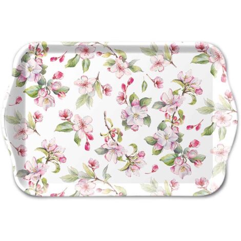 Petit plateau rectangulaire fleurs de cerisier