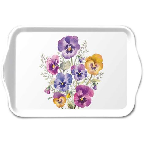 Petit plateau rectangulaire pensées