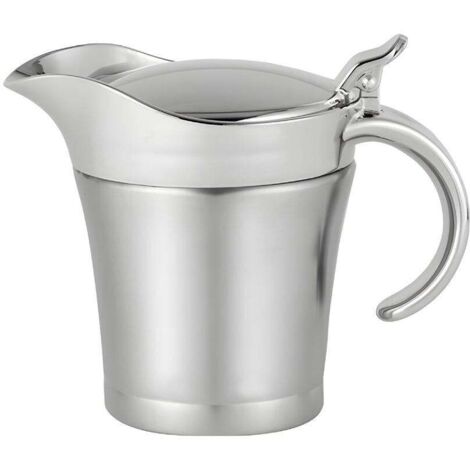 Petit pot à sauce en acier inoxydable pour steak, 450 ml