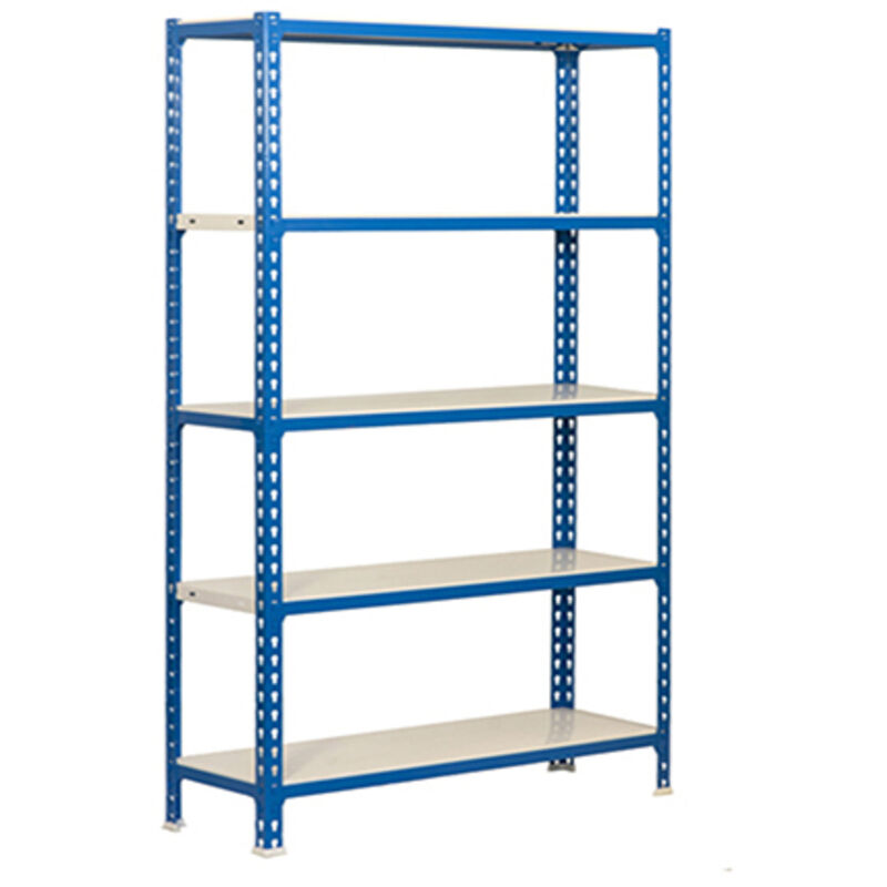 Tagère Rangement, 1800x900x300 mm, 5 Niveaux, 180 kg Capacité de Charge et Point de Flexion, Métal , Étagère Garage, Bleu/Blanc - Simonclick Tagère Rangement, 1800x900x300 mm, 5 Niveaux, 180 kg Capacité de Charge et Point de Flexion, Métal , Étagère Garage, Bleu/Blanc - Simonclick